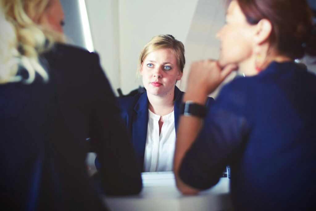 Divorce mediation lawyers Denver discussing processes during a consultation with a client